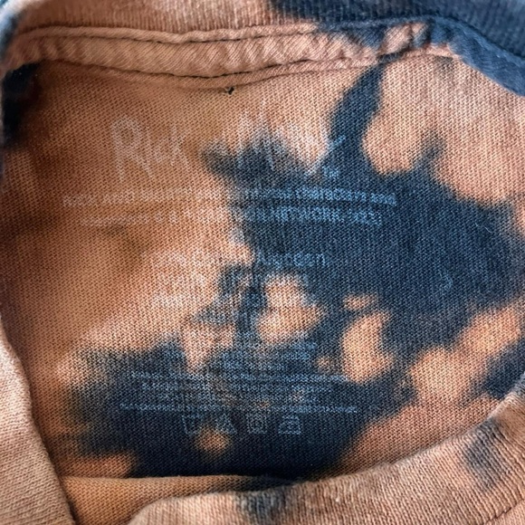 778-Orange and black Rick and Morty cotton t-shirt #RickAndMorty - Picture 5 of 5